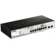 Коммутатор D-Link DGS-1210-10/FL1A, L2 Managed Switch with  8 10/100/1000Base-T ports and 2 1000Base-X SFP ports.8K Mac address, 802.3x Flow Control, 256 of 802.1Q VLAN, VID range 1-4094, 802.1p Priority Queues