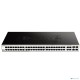 Коммутатор D-Link DGS-1210-52/FL1A, L2 Managed Switch with 48 10/100/1000Base-T ports and 4 100/1000Base-T/SFP combo-ports.16K Mac address, 802.3x Flow Control, 256 of 802.1Q VLAN, VID range 1-4094, 802.1p Prio