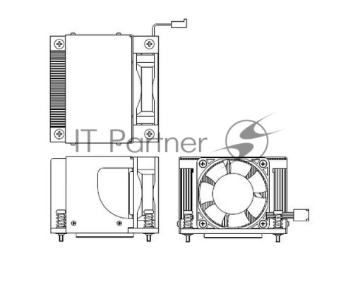 Вентилятор для CPU ADVANTECH LGA1155 95W, Supported Boards AIMB-785 1960052651N021
