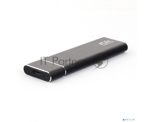 Внешний корпус AgeStar M.2 USB 3.0  NGFF (B-key) AgeStar 3UBNF5C (BLACK) , алюминий, серебристый