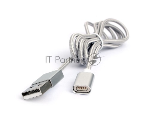 Кабель магнитный USB 2.0 Cablexpert CC-USB2-AMMg-1M, для адаптеров TypeC - microBM 5P - iPhone lightning, 1м, алюминиевые разъемы (адаптеры в комплектацию не входят) Кабель магнитный USB 2.0 Cablexpert CC-USB2-AMMg-1M, для адаптеров TypeC - microBM 5P - iPhone lightning, 1м, алюминиевые разъемы (адаптеры в комплектацию не входят)
