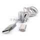 Кабель магнитный USB 2.0 Cablexpert CC-USB2-AMMg-1M, для адаптеров TypeC - microBM 5P - iPhone lightning, 1м, алюминиевые разъемы (адаптеры в комплектацию не входят)