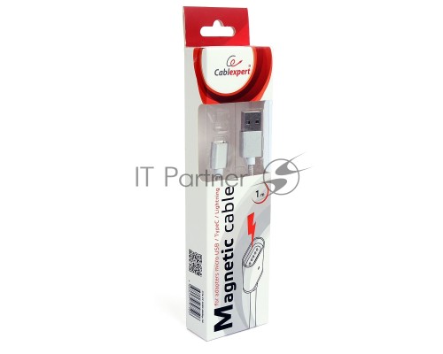 Кабель магнитный USB 2.0 Cablexpert CC-USB2-AMMg-1M, для адаптеров TypeC - microBM 5P - iPhone lightning, 1м, алюминиевые разъемы (адаптеры в комплектацию не входят) Кабель магнитный USB 2.0 Cablexpert CC-USB2-AMMg-1M, для адаптеров TypeC - microBM 5P - iPhone lightning, 1м, алюминиевые разъемы (адаптеры в комплектацию не входят)