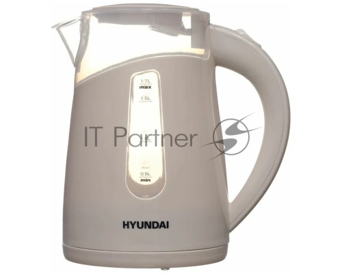 Чайник электрический Hyundai HYK-P2030 1.7л. 2200Вт кремовый (корпус: пластик)