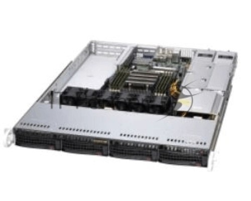 Платформа Supermicro AS-1014S-WTRT, Single AMD EPYC 7002, 8 DIMMs, 2 PCI-E 4.0 x16 (FHFL) slots, 1 PCI-E 4.0* x16 (LP) slot, 4 Hot-swap 3.5