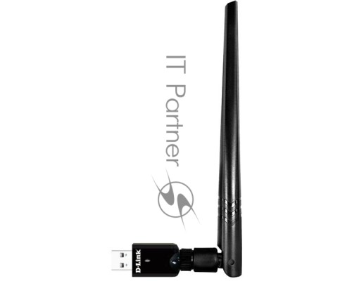 Адаптер D-Link DWA-185/RU/A1A Беспроводной двухдиапазонный USB 3.0 адаптер AC1200 с поддержкой MU-MIMO и съемной антенной