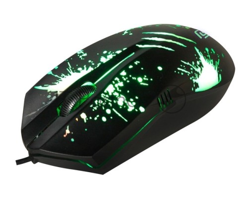 Мышь проводная Oklick 399M STIGMA черный, 1200 dpi, USB, кнопки - 3