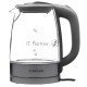 Чайник электрический Starwind SKG2315 1.7л. 2200Вт серый/серебристый (корпус: стекло)