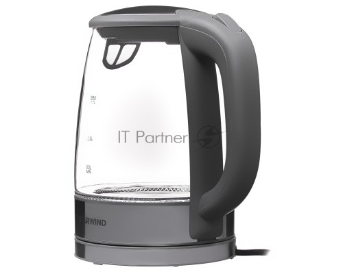 Чайник электрический Starwind SKG2315 1.7л. 2200Вт серый/серебристый (корпус: стекло)