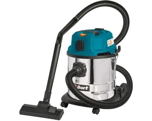 [Пылесосы строительные] Bort Пылесос для сухой и влажной уборки BSS-1620-STORM {бак 20 л; 1600 Вт;  шланг 3 м; всасывание 270 Вт; Уровень шума 78 дБ; Вес изделия 6,13 кг; Напряжение 220 В; гарантия 2 г} [93417487] 