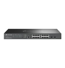 TP-Link SG3218XP-M2 Управляемый коммутатор Omada уровня 2+ с 16 портами 2,5 Гбит/с (8 портов PoE+) и 2 портами SFP+