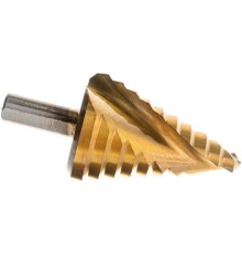 Сверло ступенчатое, 9-12-15-18-21-24-27-30-33-36 мм, HSS, спирал. проф., трехгр. хвостовик// Matrix [72358]