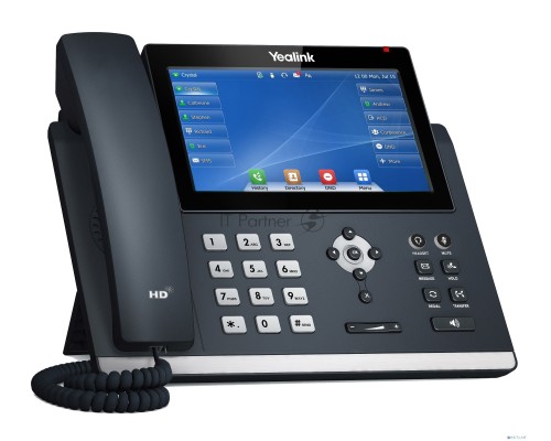 Телефон IP YEALINK SIP-T48U, цветной сенсорный экран, 16 аккаунтов, BLF,  PoE, GigE, без БП, шт