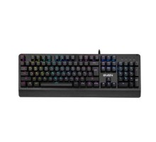 Механическая игровая клавиатура SVEN KB-G9700 (104 кл,+12Fn,RED switch, RGB, мет, корпус)