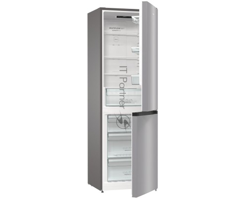 Холодильник Gorenje NRK6191ES4 серебристый двухкамерный 203/99л морозилка снизу