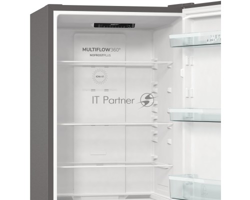Холодильник Gorenje NRK6191ES4 серебристый двухкамерный 203/99л морозилка снизу