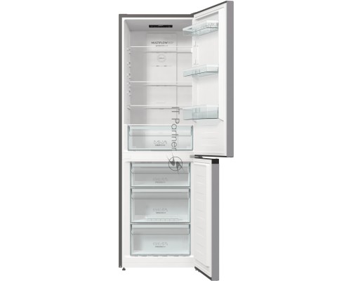 Холодильник Gorenje NRK6191ES4 серебристый двухкамерный 203/99л морозилка снизу