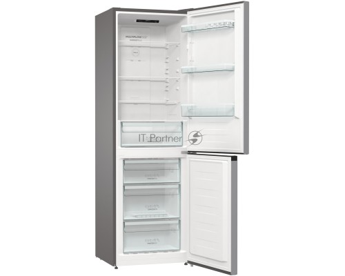 Холодильник Gorenje NRK6191ES4 серебристый двухкамерный 203/99л морозилка снизу