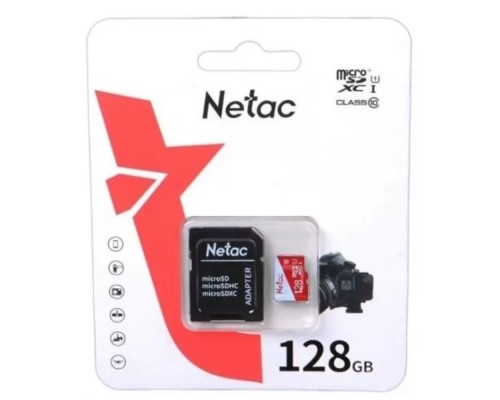 [Карта памяти ] Micro SecureDigital 128GB Netac (NT02P500ECO-128G-R) NT02P500ECO-128G-R