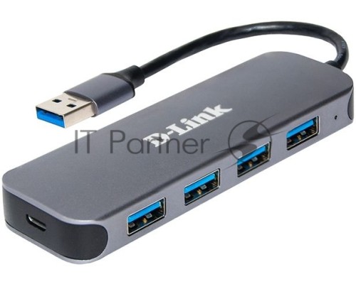 Разветвитель USB 3.0 D-Link DUB-1341 4порт. черный (DUB-1341/C1A)