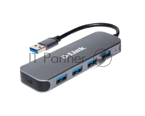 Разветвитель USB 3.0 D-Link DUB-1341 4порт. черный (DUB-1341/C1A)