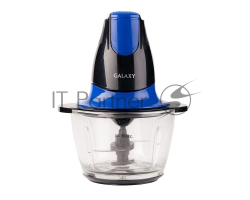 Измельчитель электрический Galaxy Line GL 2357, синий, стеклянная чаша 0,75 л, 400 Вт, импульсный режим