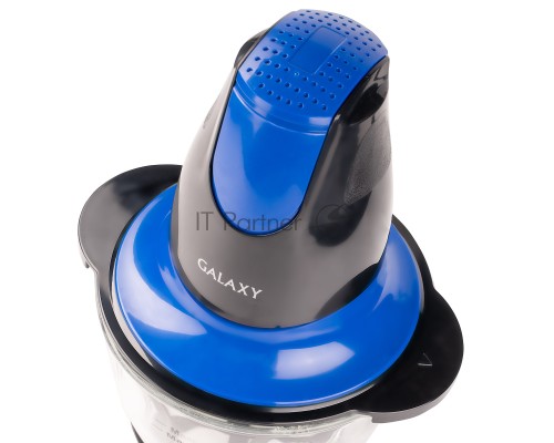 Измельчитель электрический Galaxy Line GL 2357, синий, стеклянная чаша 0,75 л, 400 Вт, импульсный режим