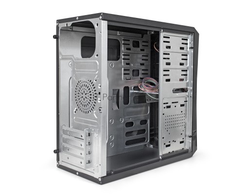 Компьютерный корпус Exegate EX284020RUS Minitower BA-201 Black, mATX, <AA400, 80mm>, 2*USB, Audio