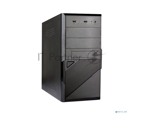 Компьютерный корпус Exegate EX284020RUS Minitower BA-201 Black, mATX, <AA400, 80mm>, 2*USB, Audio