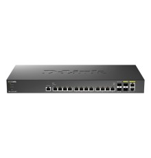 D-Link DXS-1210-16TC/B1A PROJ Настраиваемый L2+ коммутатор с 12 портами 10GBase-T, 2 портами 10GBase-X SFP+ и 2 комбо-портами 10GBase-T/SFP+
