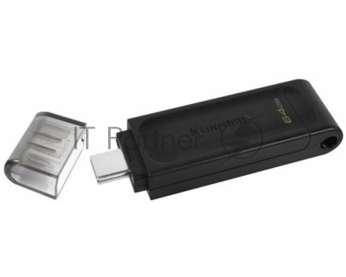 Флеш диск Kingston 64Gb DataTraveler DT70 <DT70/64GB>, USB-C 3.2 Gen 1