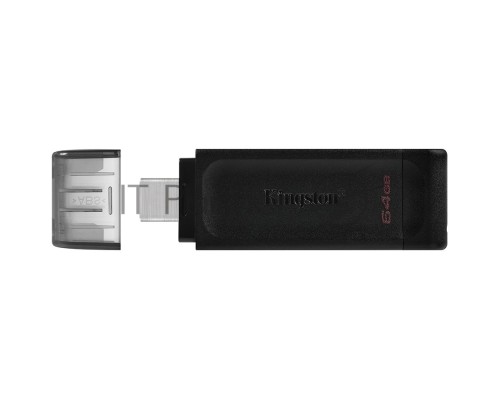Флеш диск Kingston 64Gb DataTraveler DT70 <DT70/64GB>, USB-C 3.2 Gen 1