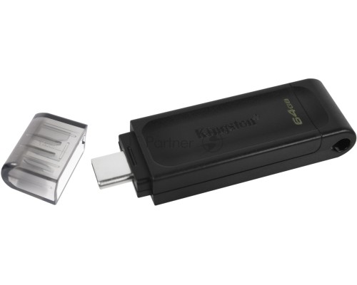 Флеш диск Kingston 64Gb DataTraveler DT70 <DT70/64GB>, USB-C 3.2 Gen 1