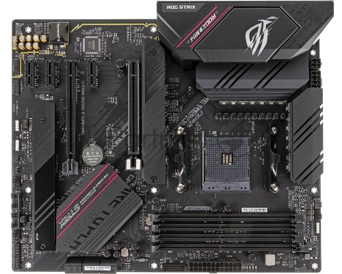 Материнская плата ASUS ROG STRIX B550-F GAMING, AM4, AMD B550, 4xDDR4, 6xSATA, 2xM.2, 1xPCI-E 3.0 x16, 1xPCI-E 4.0 x16, 3xPCI-E x1, 1xDisplayPort, 1xHDMI, 1x 2.5Gb LAN, 1xUSB 3.2 Gen 2, 4xUSB 3.2 Gen 1, 2xUSB 2.0, 5x3.5 мм, 7.1, ATX