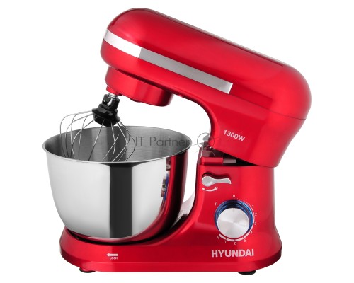 Миксер планетарный Hyundai HYM-S6451 1300Вт красный