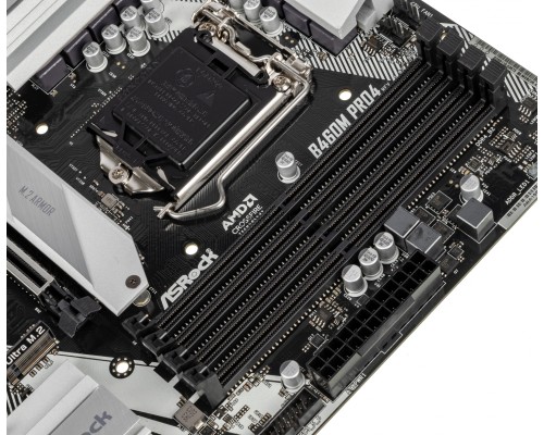 Плата материнская Asrock Asrock B460M PRO4, LGA1200, Intel B460, mATX, BOX
