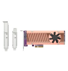 Плата расширения/ QNAP QM2-2P-344A 2 x M.2 22110 or 2280 PCIe (Gen3 x4) NVMe SSD slots, Low-profile flat and Full-height brackets included.