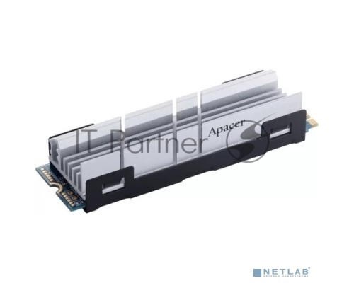 Накопитель SSD Apacer 500GB M.2 2280 AS2280Q4 Client AP500GAS2280Q4-1 PCIe Gen4x4 with NVMe, 5000/2500, IOPS 750K, MTBF 1.5M, 3D TLC, 850TBW, 1.7DWPD, Kit Heatsink and mount, NVMe 1.3, RTL