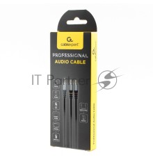 Кабель аудио Cablexpert CCAB-02-35M2RM-1.5MB. 3.5 джек(M)/2х RCA (M), черный, 1.5м, блистер