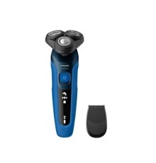 Бритва роторная Philips S5466/17 реж.эл.:3 питан.:аккум. синий/черный