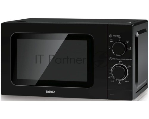 Микроволновая печь BBK 20MWS717MB черный,  20 л, 700 Вт, переключатели - поворотный механизм