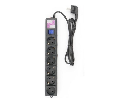 [Сетевые фильтры] Power Cube Фильтр-удлинитель 1,9м 6 р 16А SPG6-B1,9M (21887), черный