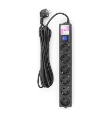 Power Cube Фильтр-удлинитель 5м 6 р 16А SPG6-B5M (21889), черный