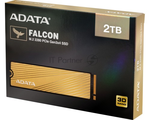 Твердотельный накопитель ADATA FALCON SSD 2TB, 3D TLC, M.2 (2280), PCIe Gen 3.0 x4, NVMe, R3100/W1500, TBW 1200