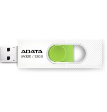 A-DATA Flash Drive 32GB  <AUV320-32G-RWHGN> UV320, USB 3.2, белый/зеленый