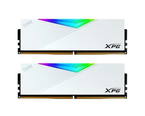 [Модуль памяти] A-data DDR5  XPG LANCER RGB 64GB DDR5-6400 AX5U6400C3232G-DCLARWH, CL32, 1.4V K2*32GB RGB WHITE 