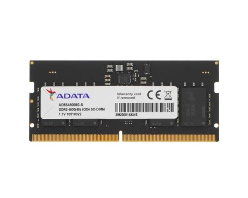 [Модуль памяти] A-data DDR5 8GB DDR5-4800 AD5S48008G-S, CL40, 1.1V SO-DIMM