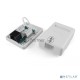 Розетка компьютерная Hyperline SB1-1-8P8C-C6-WH RJ-45(8P8C), категория 6, одинарная, внешняя, Dual IDC