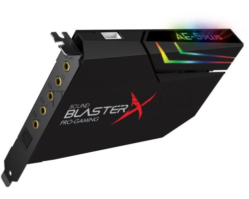 Звуковая карта Creative PCI-E BlasterX AE-5 Plus (BlasterX Acoustic Engine) 5.1 Ret