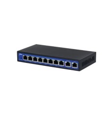 DAHUA DH-EAC10-P Wi-FI контроллер, 8xRJ45 1Gb (PoE), 2xRJ45 1Gb (uplink), суммарно до 64Вт, управление до 10 точек доступа серии EAP